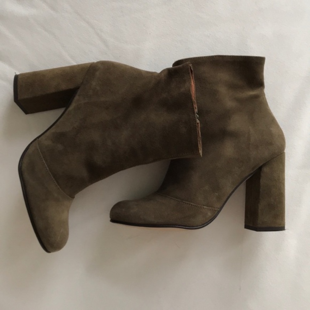 Steve Madden army green ankle boots